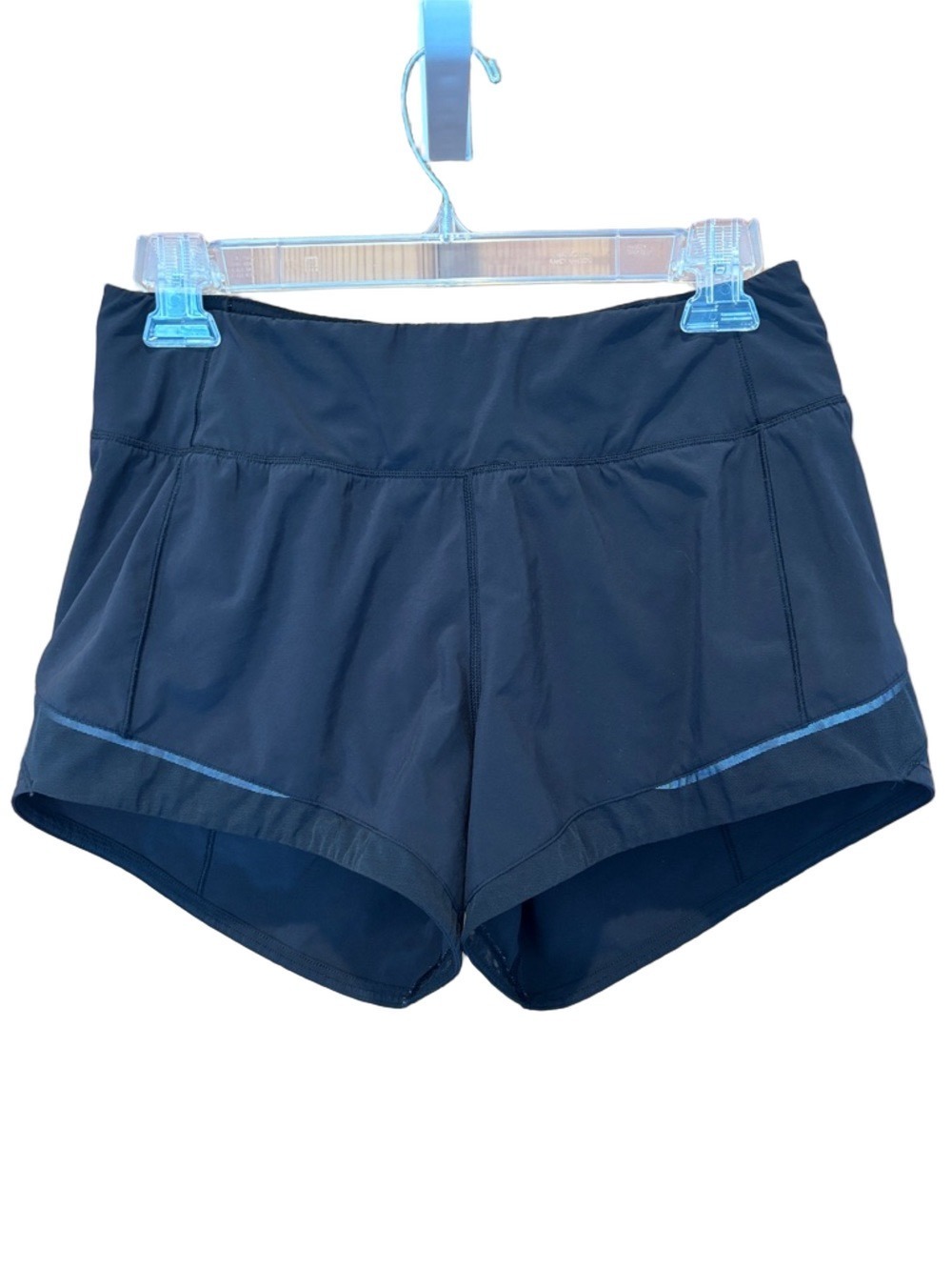 Lululemon Women's Black Speed Up Lined Run Shorts Size 4